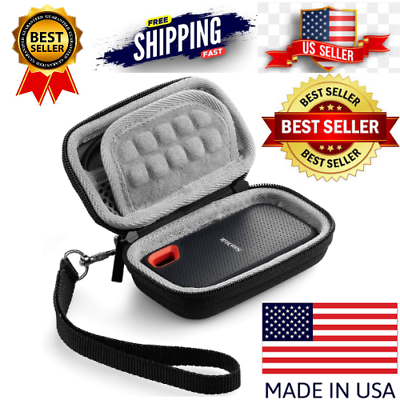 #ad Hard Carrying Case Fits Sandisk 250GB 500GB 1TB 2TB 4TB Extreme Portable SSD Bag $19.98