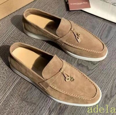 #ad Womens Loafers Flats Walk Shoes Tassels Moccasin Slip On Round Toe Driving Shoes $66.69