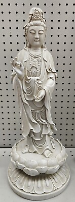 #ad Blessing of peace Guanyin Resin 18quot; sculpture: Avalokitesvara Bodhisattva $79.99