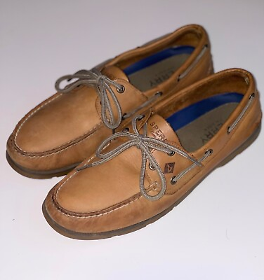 #ad SPERRY Mens Top Sider Men#x27;s Leather Closed Toe Sahara Leather Size 11 $50.00