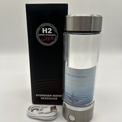 #ad H2 Smart Hydrogen Cup Hydrogen Generator Silver {G} $24.95