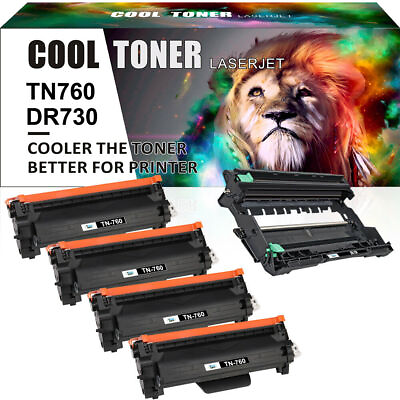 #ad TN760 Toner Cartridge TN730 DR730 for Brother MFC L2710DW DCP L2550DW 2350DW LOT $42.98
