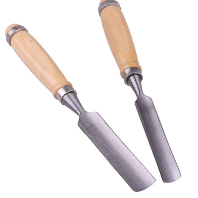 #ad 4PCS Wood Carving Hand Half round Chisel Firmer Gouge Set Steel Woodworking Tool $18.14