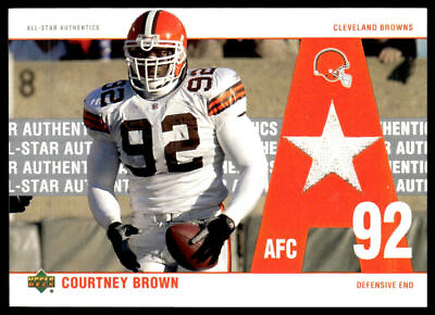 #ad 2002 UD Authentics #AA CB Courtney Brown All Star Authentics JM $2.49