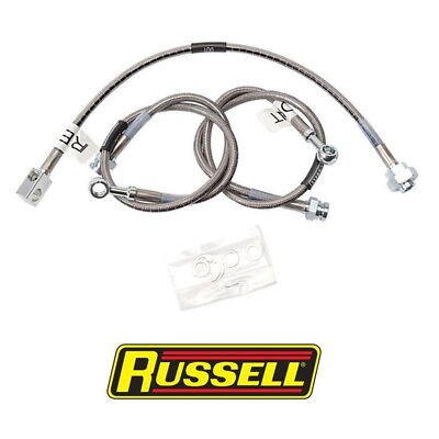 #ad Russell 672340 Stainless Brake Hose Line Kit 1989 98 Chevy GMC C1500 C2500 2WD $72.90