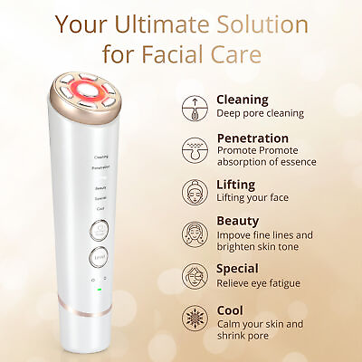 #ad 6 in 1 Skin Firming Beauty Device for Face Tightening Facial Care Massager US $42.58