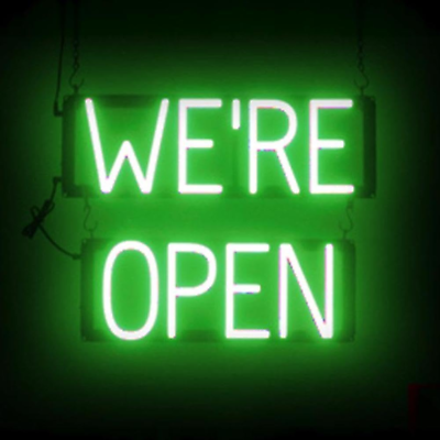 #ad WE’RE OPEN LED Signs for Business Large Super Bright Open Sign with Open Neon S $464.05