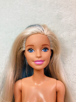 #ad Mattel Barbie Fashionista Doll #120 Blue And Blonde Hair Used $6.99