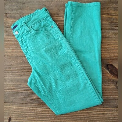 #ad NYDJ Jeans Womens 6 Green Skinny $23.40