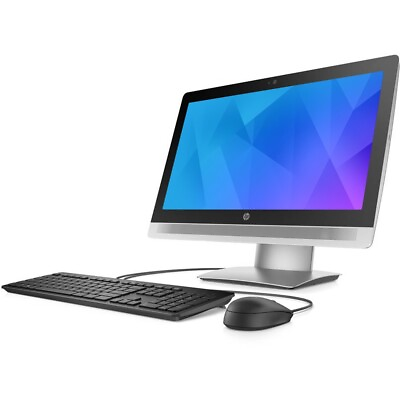#ad HP Desktop i5 Computer 21.5quot; All In One 8GB RAM 500GB HDD Windows 10 Wi Fi $189.98