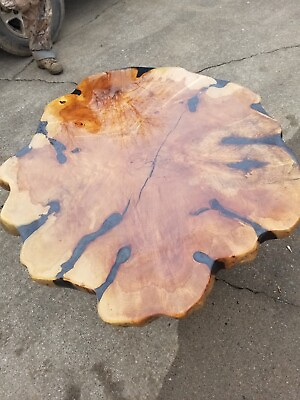 #ad Live Edge blackwalnut Xl coffee table 48 ×42 Natural Form Wood Slice Table $1479.00