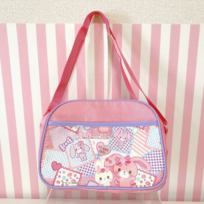 #ad Sanrio Bonbon Ribbon Shoulder Bag Kindergarten Pink Rabbit Super Cute Dot Heart $55.00