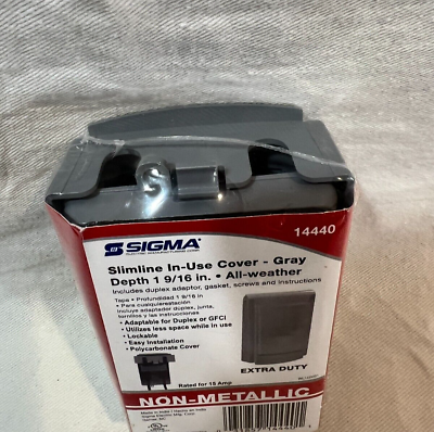 #ad Sigma Solutions Sigma Slimline in Use Gray Cover Electric 14440 $14.07