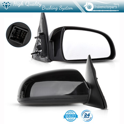 #ad Pair Black Exterior Mirrors For 2006 10 Hyundai Sonata Power HeatedLHamp;RH $51.09