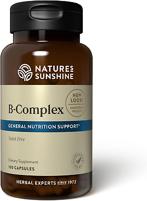 #ad Natures Sunshine Vitamin B Complex 100 Capsules B Complex Vitamins... $36.79