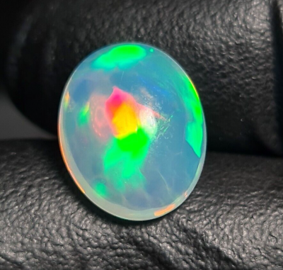 #ad Natural Ethiopian Opal White Based Oval Shaped Size: 14x11mm WT. 4.7 Cts $65.00