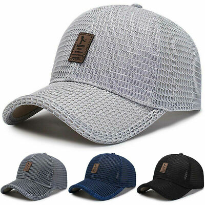 #ad Men Summer Snapback Quick Dry Mesh Baseball Cap Sun Golf Hat Breathable Hat $4.68