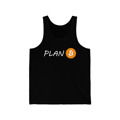 #ad Plan B Bitcoin Unisex Jersey Tank Top Crypto Tank Top Cryptocurrency HODL $25.99