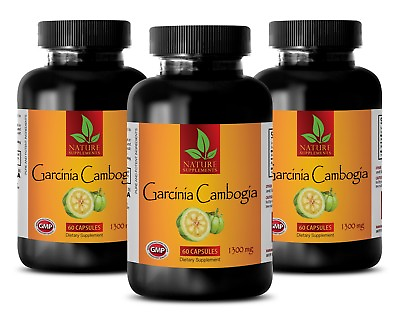 #ad Cambogia Extract Pure GARCINIA CAMBOGIA Appetite Suppressant 3 Bottles $48.26