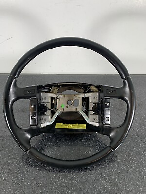 #ad 1992 1996 FORD F 150 BRONCO RUBBER STEERING WHEEL W CRUISE CONTROL USED OEM $109.95
