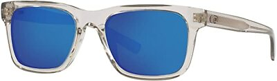 Costa Del Mar Light Gray Crystal Blue Mirror 580G Polarized 55 mm Sunglasses $167.99