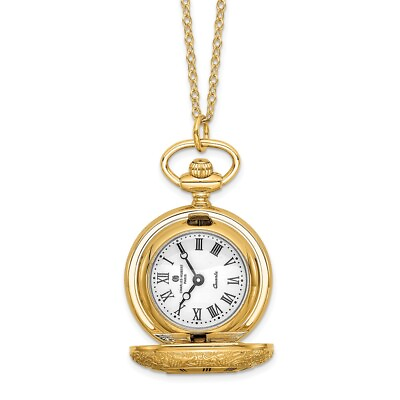 #ad 28quot; Ladies Charles Hubert Gold finish Brass Pendant Watch on Necklace $118.95