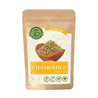 #ad Eat Well Chamomile Flowers 4 oz Dried Chamomile Tea Loose Leaf Edible Culin... $15.05