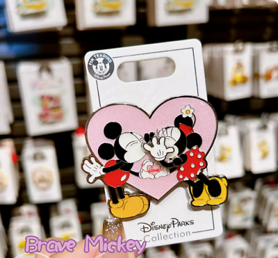 #ad Disney Pin badge collection authentic Mickey Minnie mouse heart $13.79