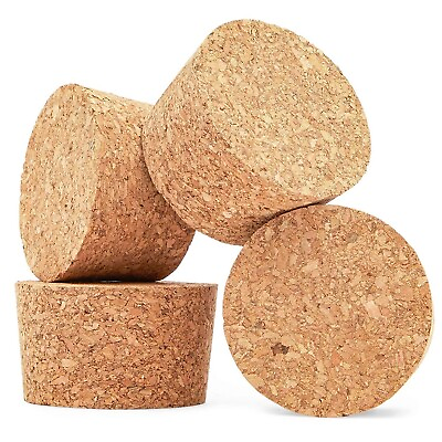 4 Pack Size #7 Tapered Cork Plugs 2.5quot; Suitable for Most Wine and Beer Bottles $10.99