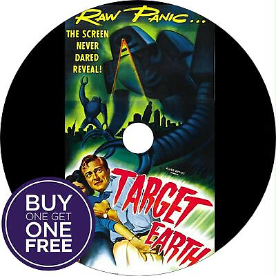 #ad Target Earth 1954 Horror Sci Fi Classic DVD $12.99