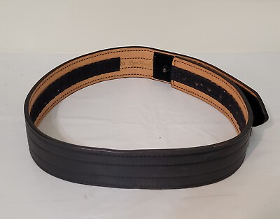 #ad Don Hume Model Duty Belt Size 28 Knob plus Hook and Loop Lined Police Belt $19.95