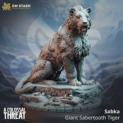 #ad Sabka Giant Sabertooth Tiger $12.50
