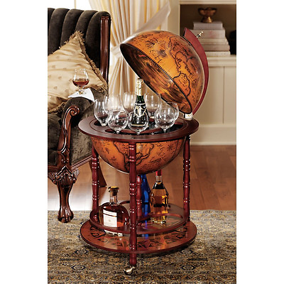 #ad Old World Italian Style 16th Century Replica World Globe Wine amp; Spirits Bar $322.57