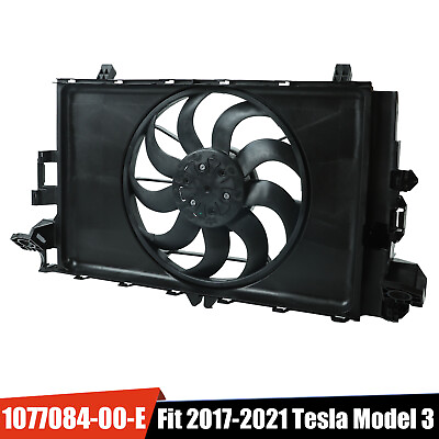 #ad AC Engine Condenser Radiator Cooling Fan FOR TESLA MODEL 3 2017 2021 107708400 E $86.99
