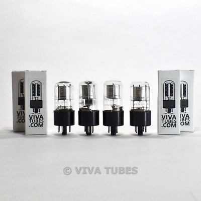 #ad True NOS Matched Quad 4 GE USSR 0D3 OD3 Silver Plate Vacuum Tubes 100% $27.54