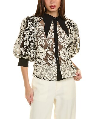 #ad Gracia Mesh Embroidered Shirt Women#x27;s $69.99