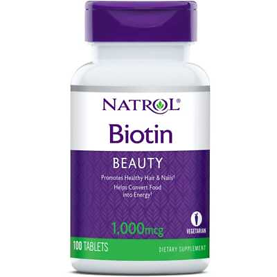 #ad Natrol Biotin 1000 mcg 100 Tabs $8.01