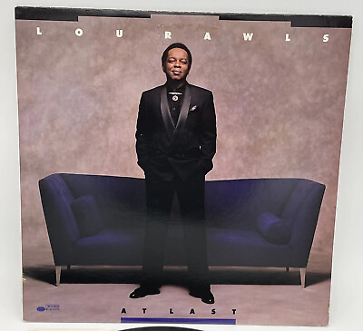 #ad Lou Rawls At Last Blue Note LP Vinyl 1989 US Soul Jazz Record $6.39