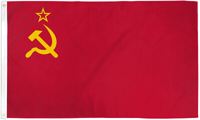 #ad USSR Flag 2x3ft House Flag Russian Flag $8.50