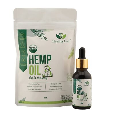 #ad Healing Leaf Hemp Seed Oil for Pet Skin Health Anti Anti inflammatory 30 Ml $16.53