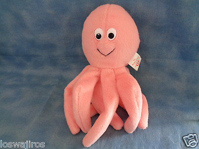 #ad 1993 Ty Beanie Baby Inky The Pink Octopus PVC Pellets Original Rare Retired $7.15