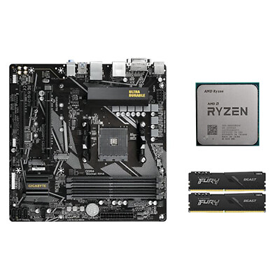 #ad AMD RYZEN 7 3700X GIGABYTE B550M DS3H AC micro ATX MotherboardDDR4 8G 3200 x 2 $382.14