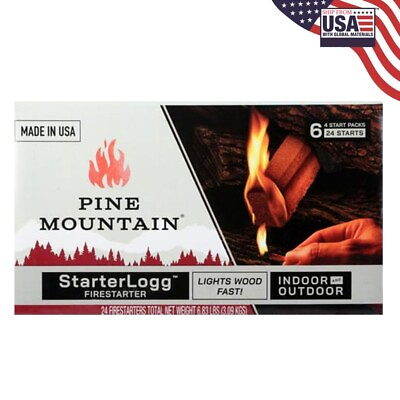 #ad Pine Mountain StarterLogg Select A Size Firestarting Blocks 24 Starts Firest... $17.31