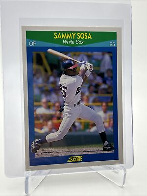 #ad 1990 Score Rising Stars Sammy Sosa Rookie Baseball Card #35 Mint FREE SHIPPING $1.45