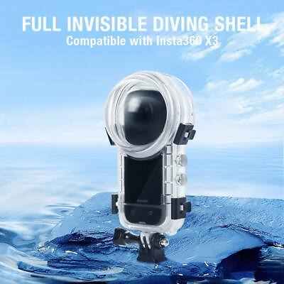 #ad 50M Camera Underwater Waterproof Case Diving Shell Protective For Insta360 X3 $62.55