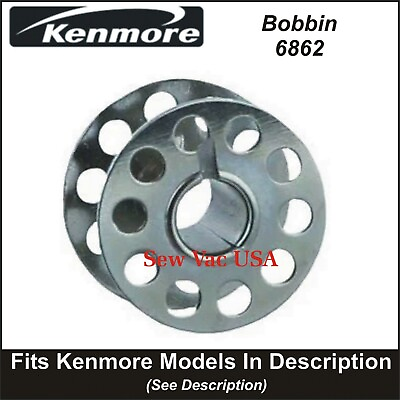 #ad Kenmore Metal Bobbin 6862 Fits Models In Description 10 BOBBINS FREE SHIPPING $9.99