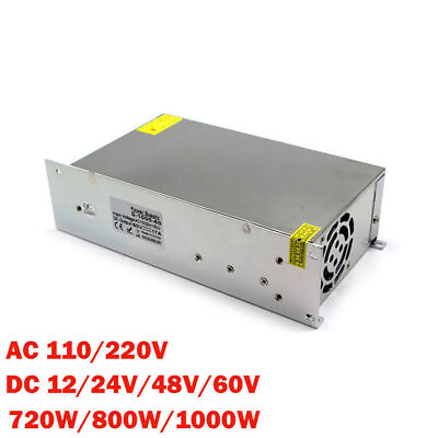 #ad Metal 720W 800W 1000W Switching Power Supply AC110V 220V to DC 12V 24V 48V 60V $86.84