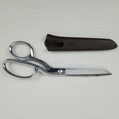 #ad Gingher 8 Inch Scissors Dressmaker#x27;s Shears amp; Sheath Chrome Right Handed Brazil $35.00