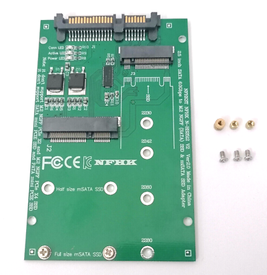 #ad Mini PCI E B M KEY M.2 NGFF amp; 2.5quot; mSATA SSD to SATA III 3.0 Converter Adapter $6.11