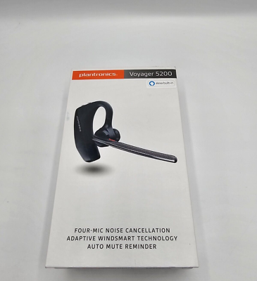#ad Plantronics 203500 101 Voyager 5200 Black Wireless Bluetooth Headset $89.99